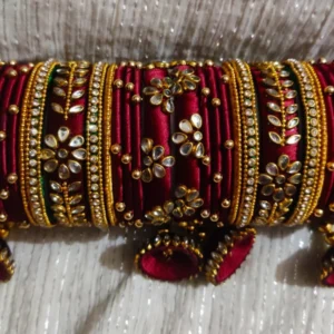 bridal silk thread bangles – heavy work