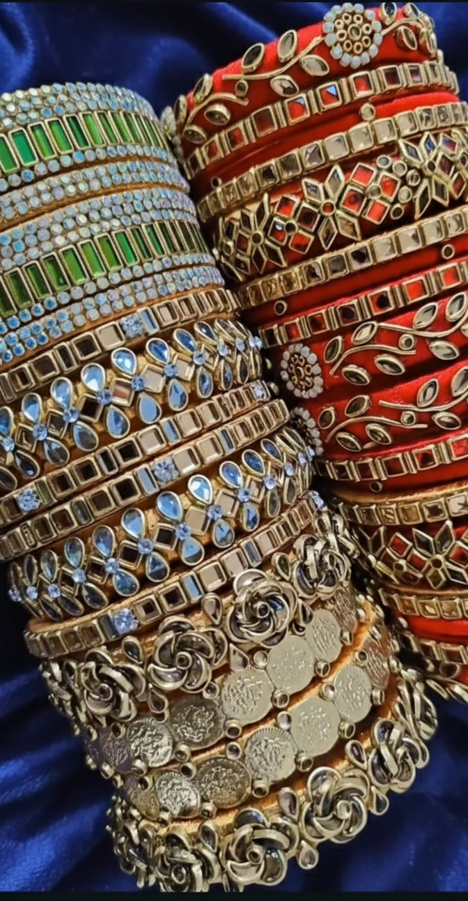 Bridal silk thread bangles
