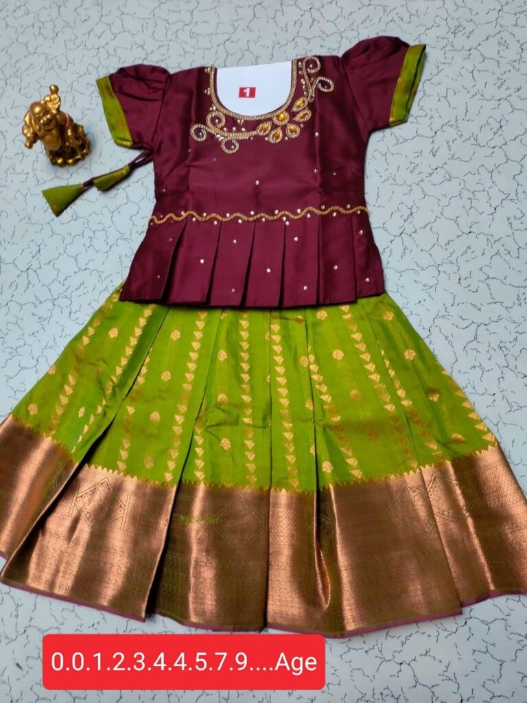 [: New Collection ELITE BRIDAL PICK &PICK FANCY SILK pavadai sattai_* KGR Family collections