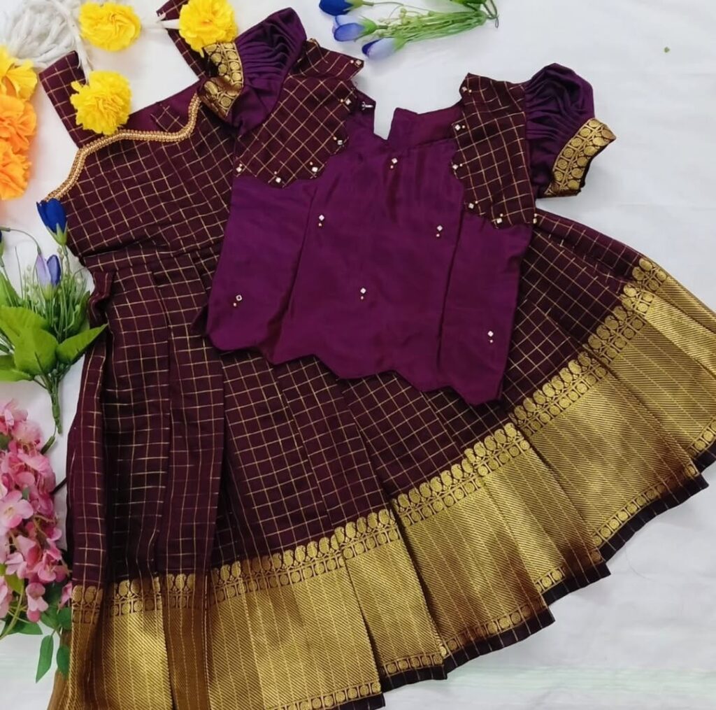 Kids pavada set KGR Family collections