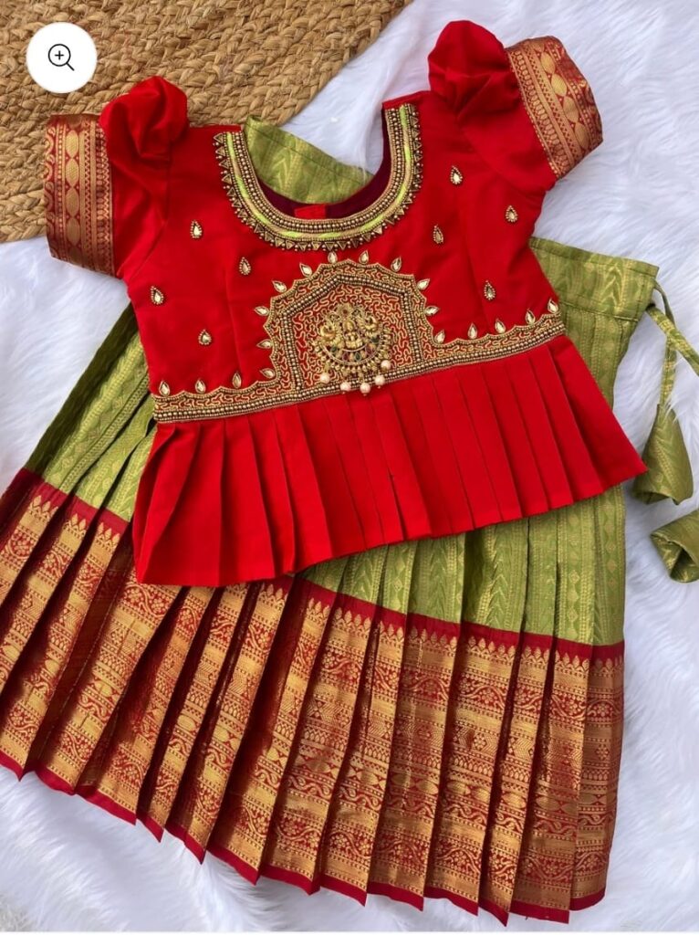 Kids pavada set KGR Family collections