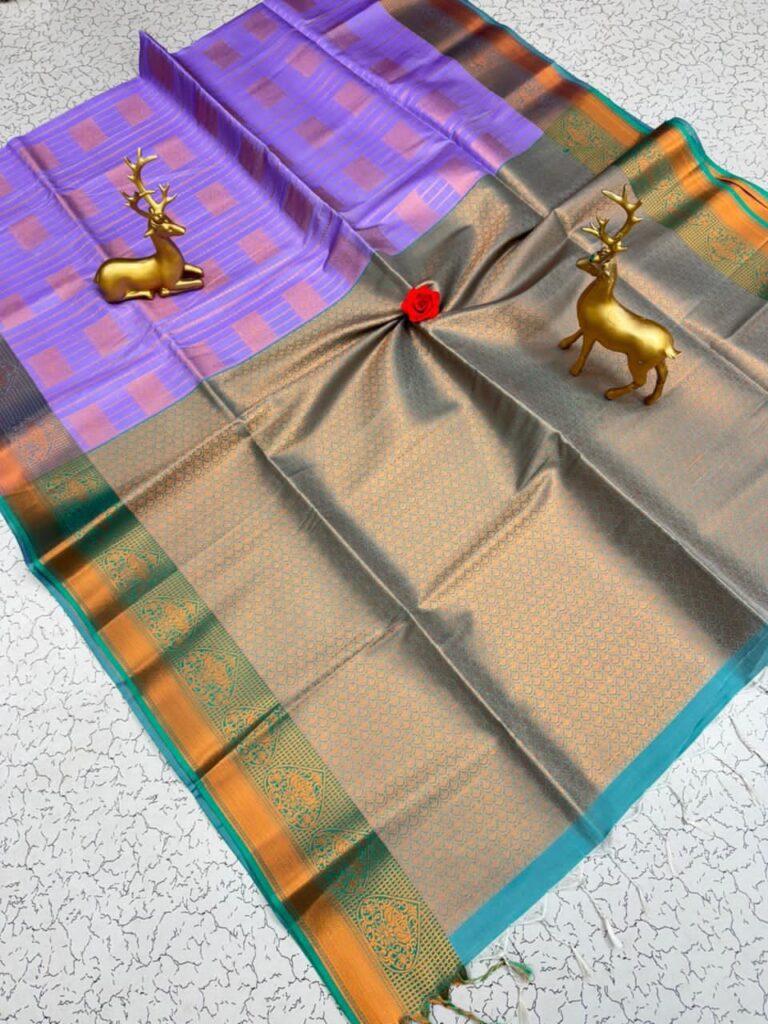 FANCY SOFT - SILK BHUTTA SAREES KGR Family collections