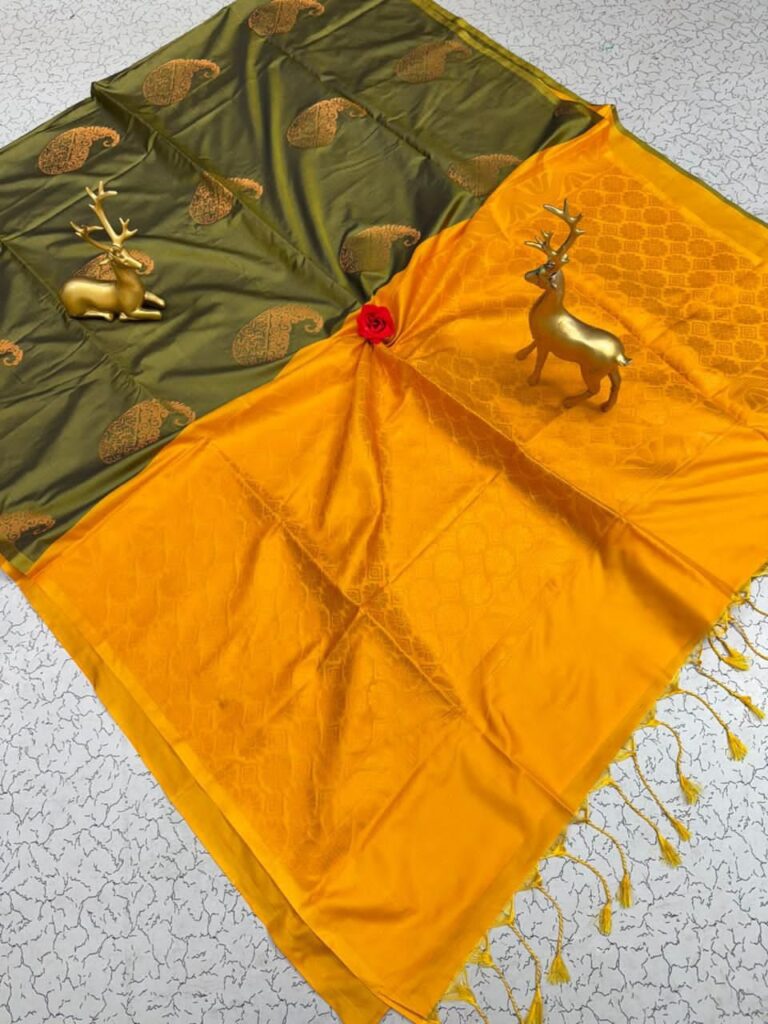 FANCY SOFT - SILK BHUTTA SAREES KGR Family collections