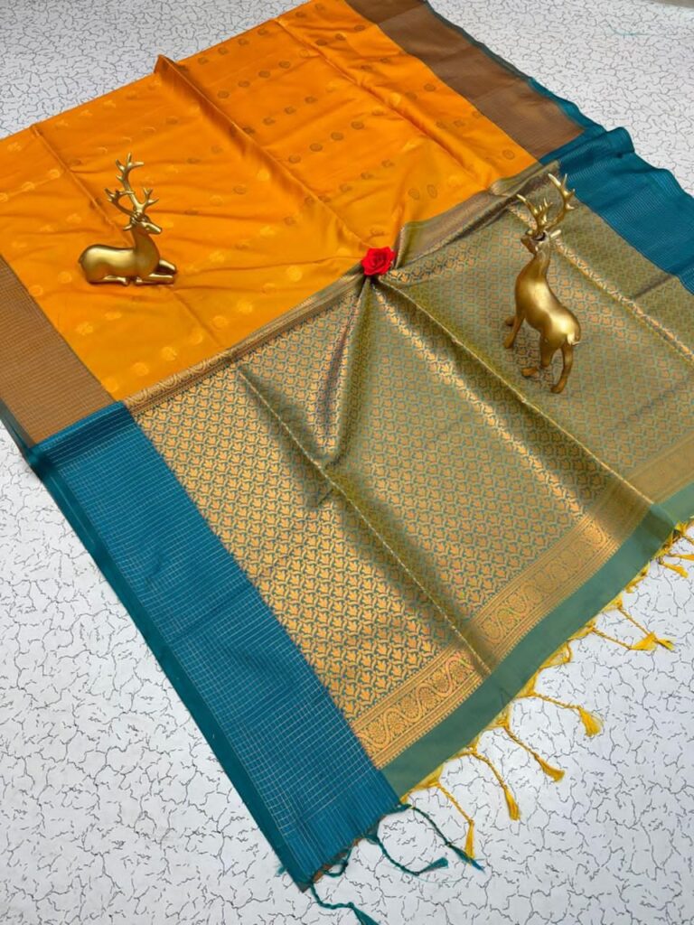 FANCY SOFT - SILK BHUTTA SAREES KGR Family collections
