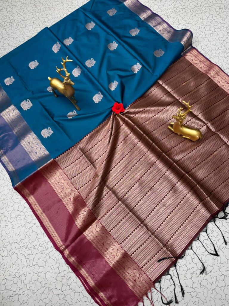 FANCY SOFT - SILK BHUTTA SAREES KGR Family collections
