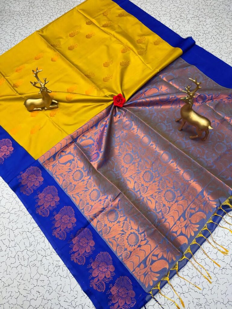 FANCY SOFT - SILK BHUTTA SAREES KGR Family collections