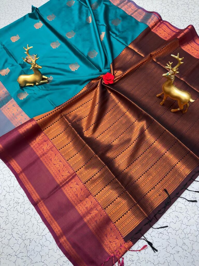 FANCY SOFT - SILK BHUTTA SAREES KGR Family collections
