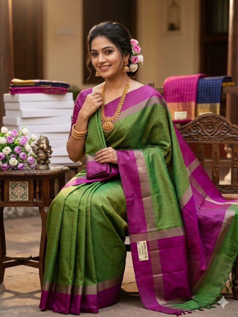 AARANI SOFT SILK SAREES KGR Family collections