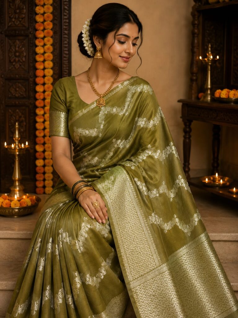 Mau Special Soft Silk Sarees Premium Quality & full Zari Weaving KGR Family collections