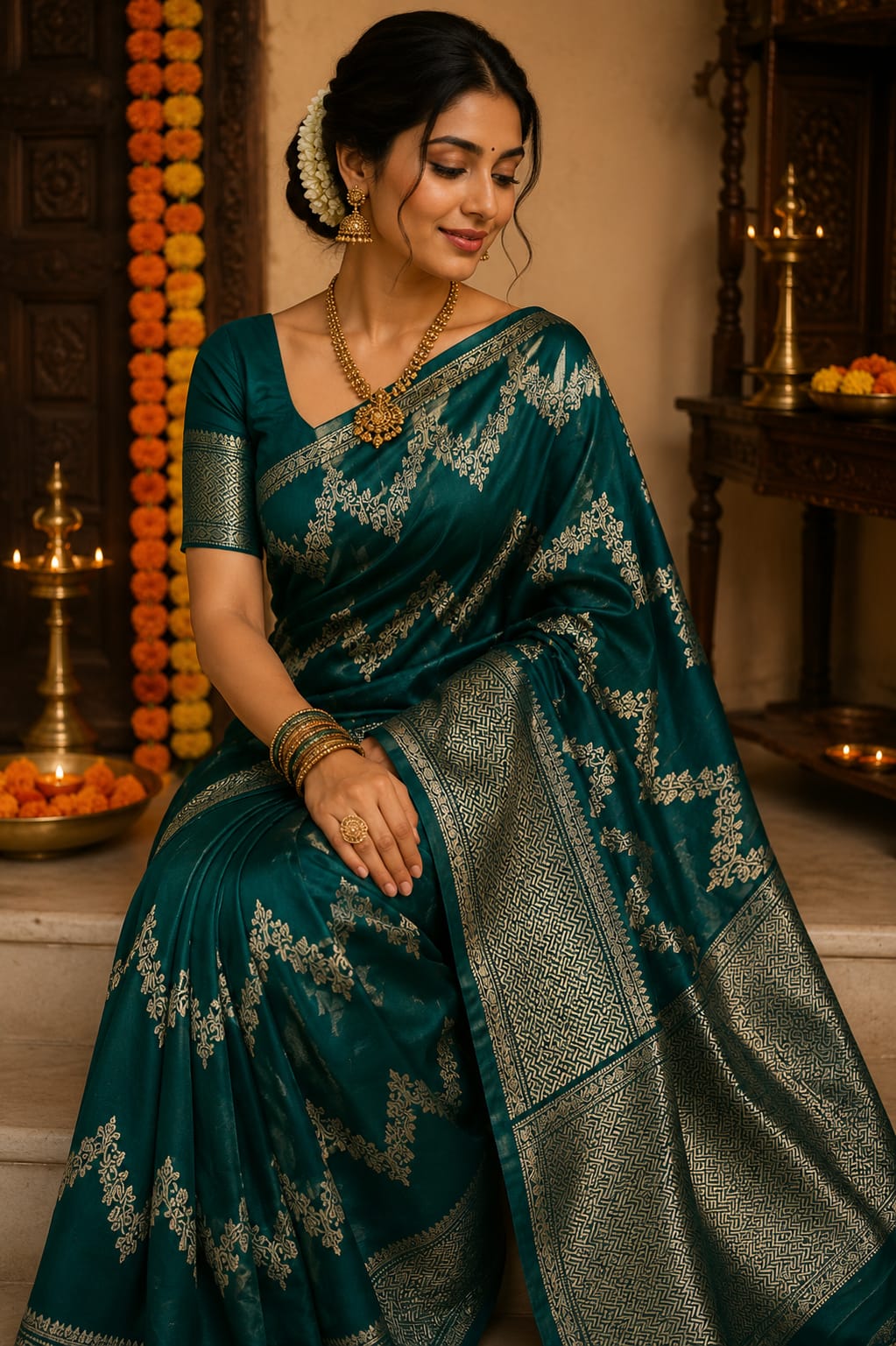 Mau Special Soft Silk Sarees Premium Quality & full Zari Weaving