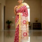 PRINTED WORK KERALA COTTON SAREES KGR Family collections