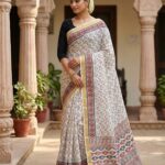 PRINTED WORK KERALA COTTON SAREES KGR Family collections