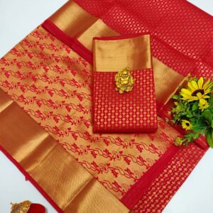 Samuthrika/vasthrakala style wedding type *Kanchipuram Semi silk Type*