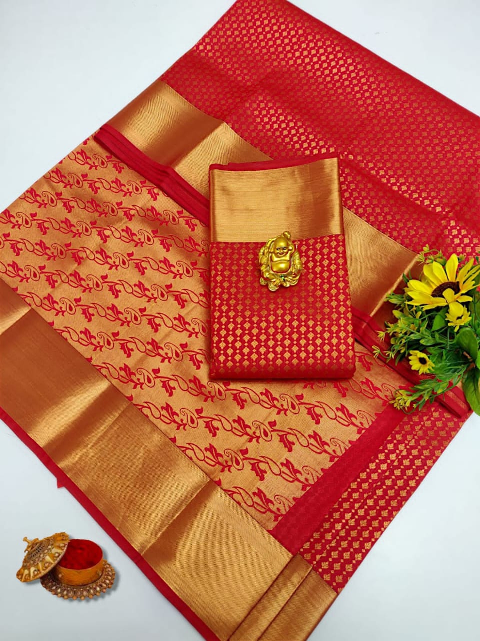 Samuthrika/vasthrakala style wedding type *Kanchipuram Semi silk Type*