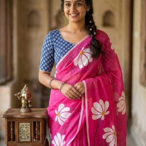 PURE LINEN COTTON SAREES