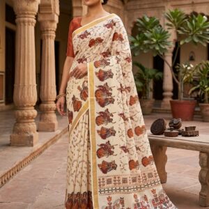 PRINTED WORK Kerala COTTON SAREES