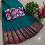 New Arrival of Premium Pure Cotton Sarees with Kalamkari Blouse ... KGR Family collections