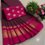 New Arrival of Premium Pure Cotton Sarees with Kalamkari Blouse ... KGR Family collections