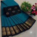 New Arrival of Premium Pure Cotton Sarees with Kalamkari Blouse ... KGR Family collections