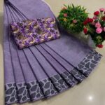 New Arrival of Premium Pure Cotton Sarees with Kalamkari Blouse ... KGR Family collections
