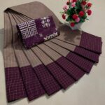 New Arrival of Premium Pure Cotton Sarees with Kalamkari Blouse ... KGR Family collections