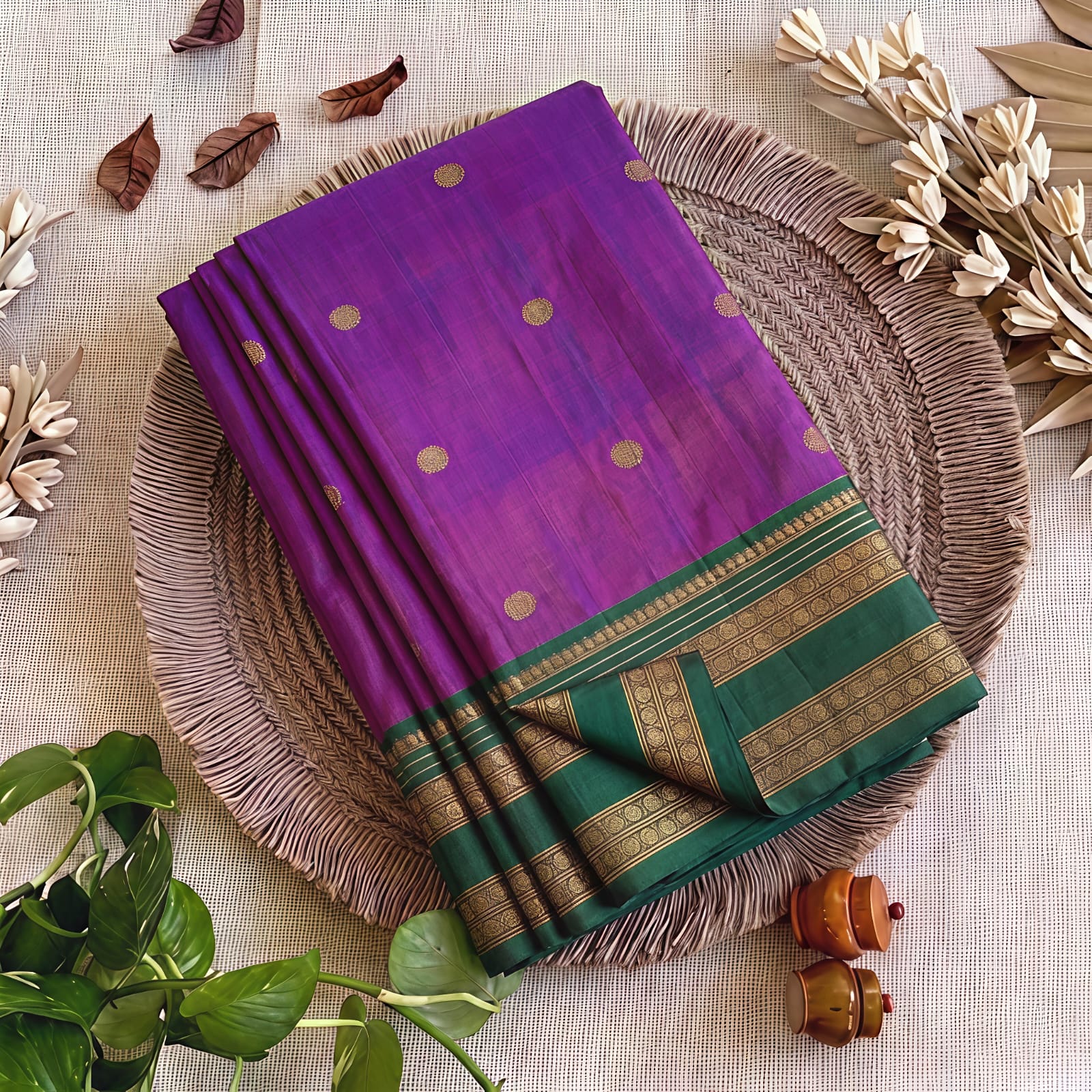 *Semi Kanchi Soft Silk Saree*