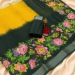 *PURE CHANDERI COTTEN DIGITAL SAREES KGR Family collections