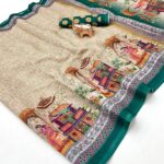 *PURE CHANDERI COTTEN DIGITAL SAREES KGR Family collections