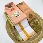 *_ELITE BRIDAL PICK &PICK FANCY KUPERA SILK SAREES & COTTON SHIRT WITH SILK COTTON DOTHI MATCHING SET_* KGR Family collections