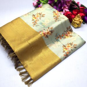 PREMIUM DIGITAL FLORAL SOFTY SAREES