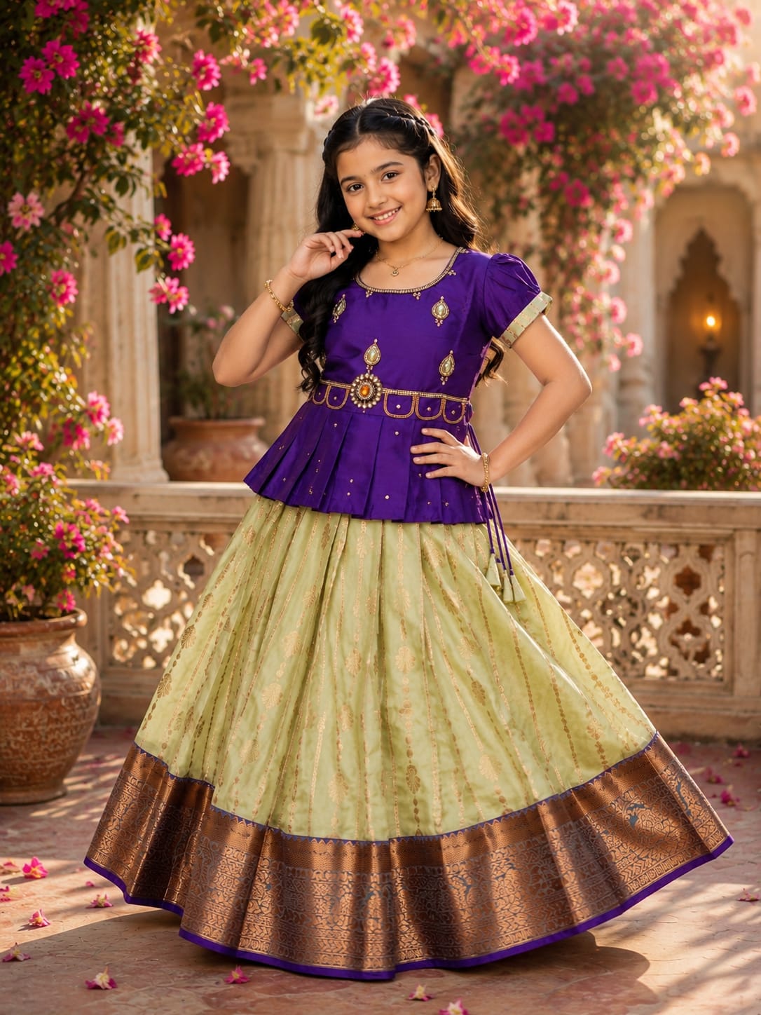 New Collection ELITE BRIDAL PICK &PICK FANCY SILK pavadai sattai